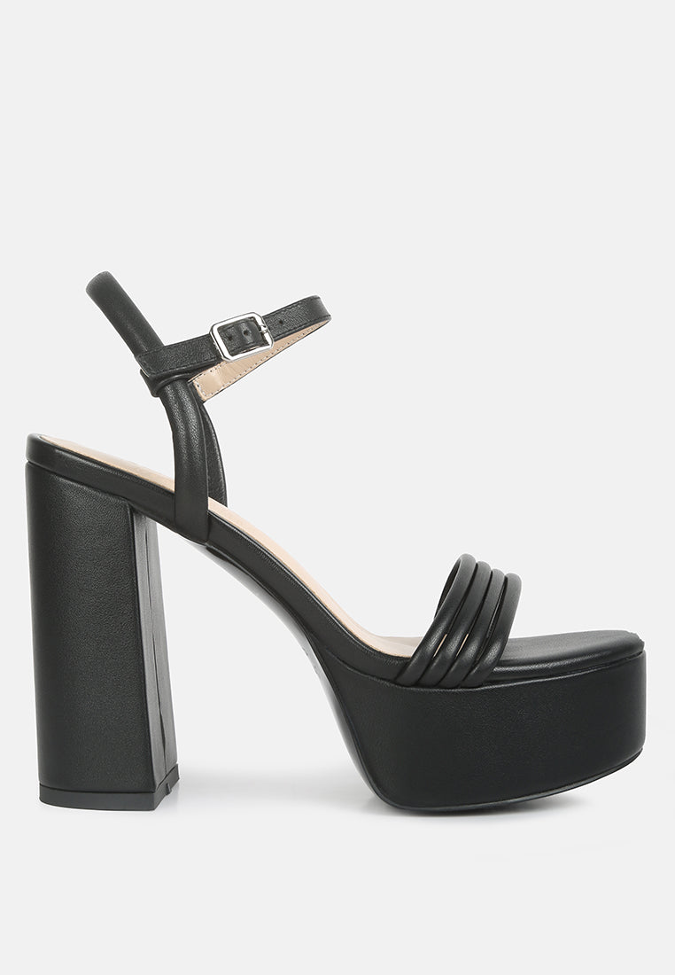 Cruella Block Heel Platform Sandals - Glamourous Grace