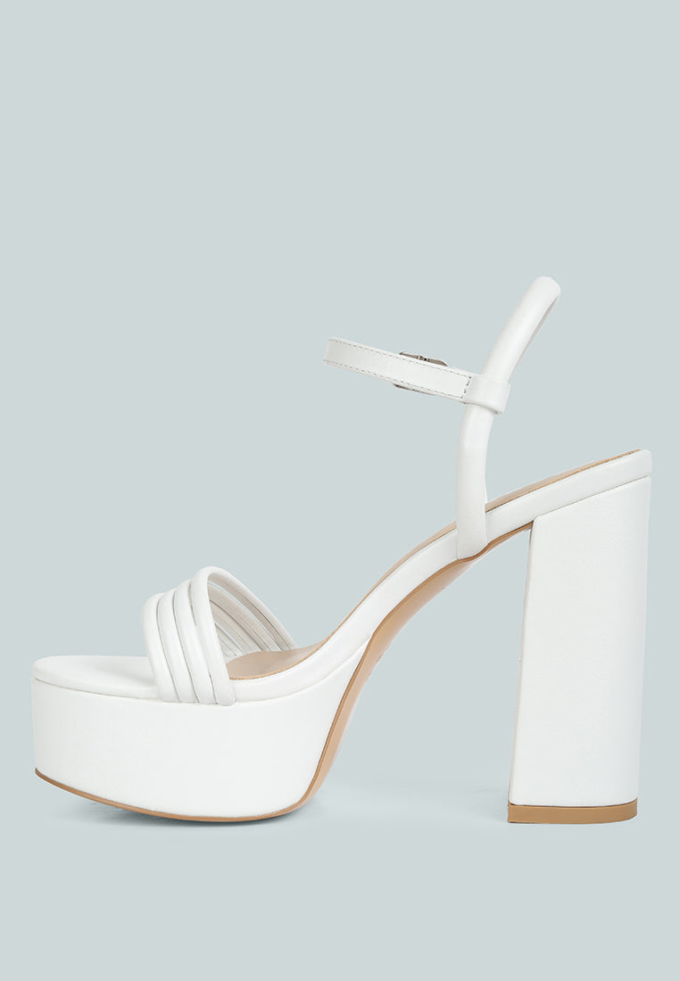 Cruella Block Heel Platform Sandals - Glamourous Grace