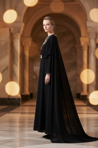 Crystal Abaya - Over Shoulder