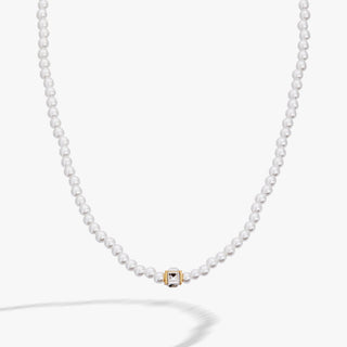 Crystal and Pearl Beaded Necklace