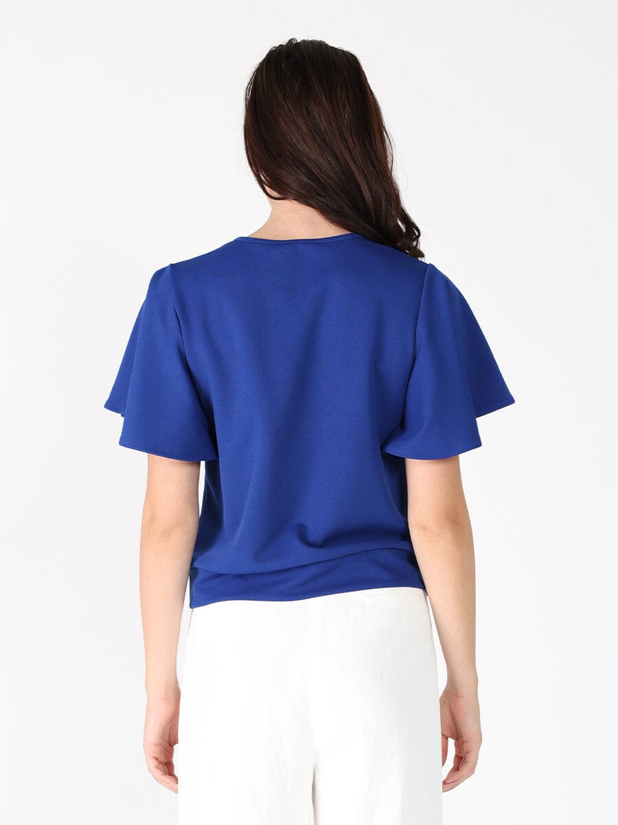 Crystal Embroidered Crewneck Top - Glamourous Grace