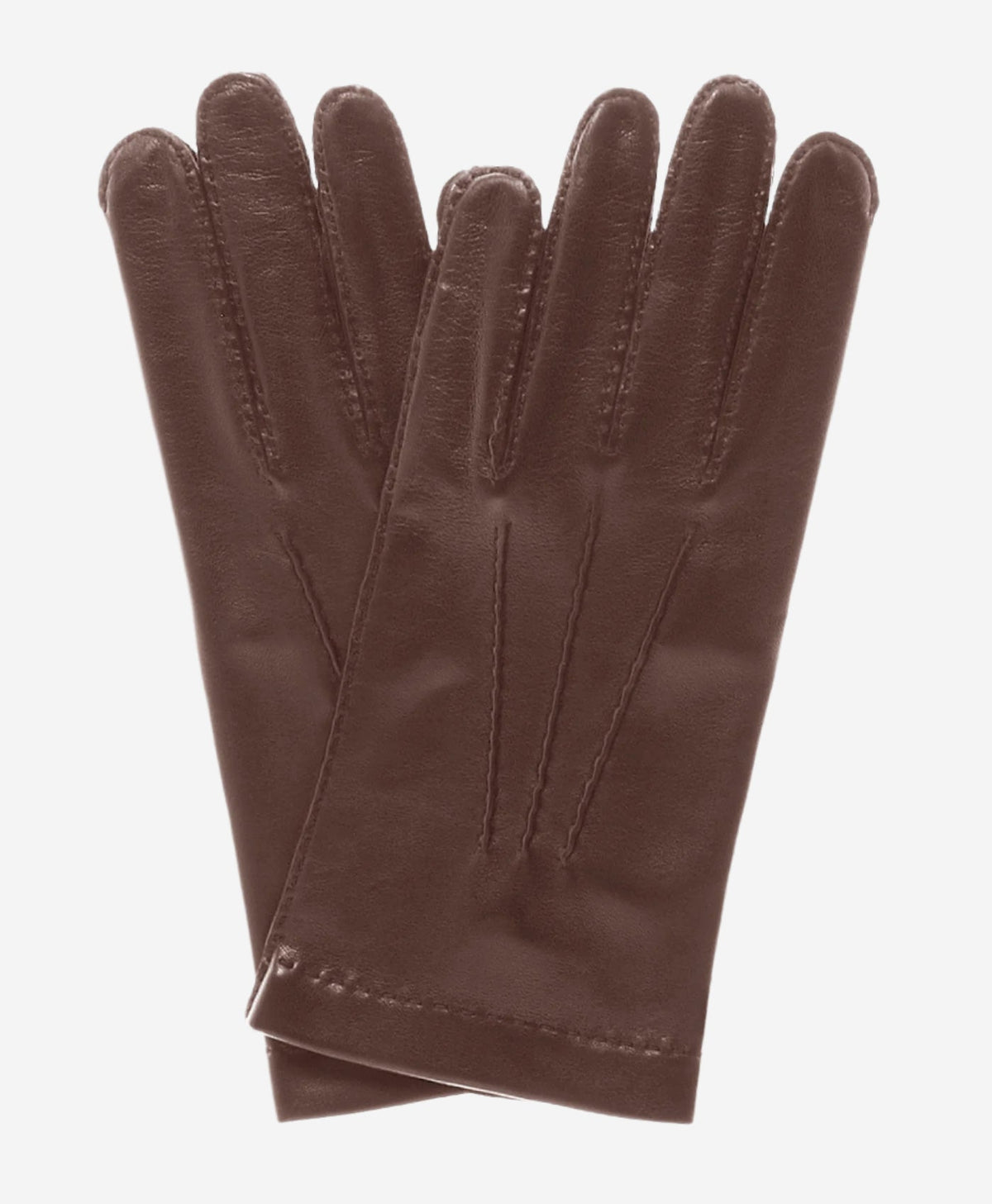 CS1003 (brown) - Men’s Italian handsewn silk lined leather gloves - Glamourous Grace