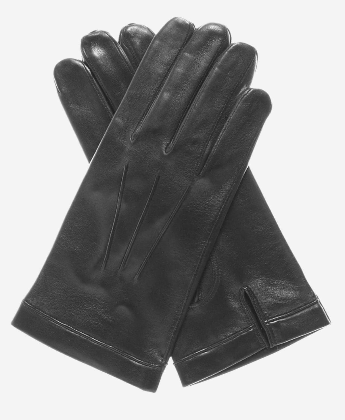 CS3550 (black) - Men's Italian Silk Lined Lambskin Leather Gloves - Glamourous Grace