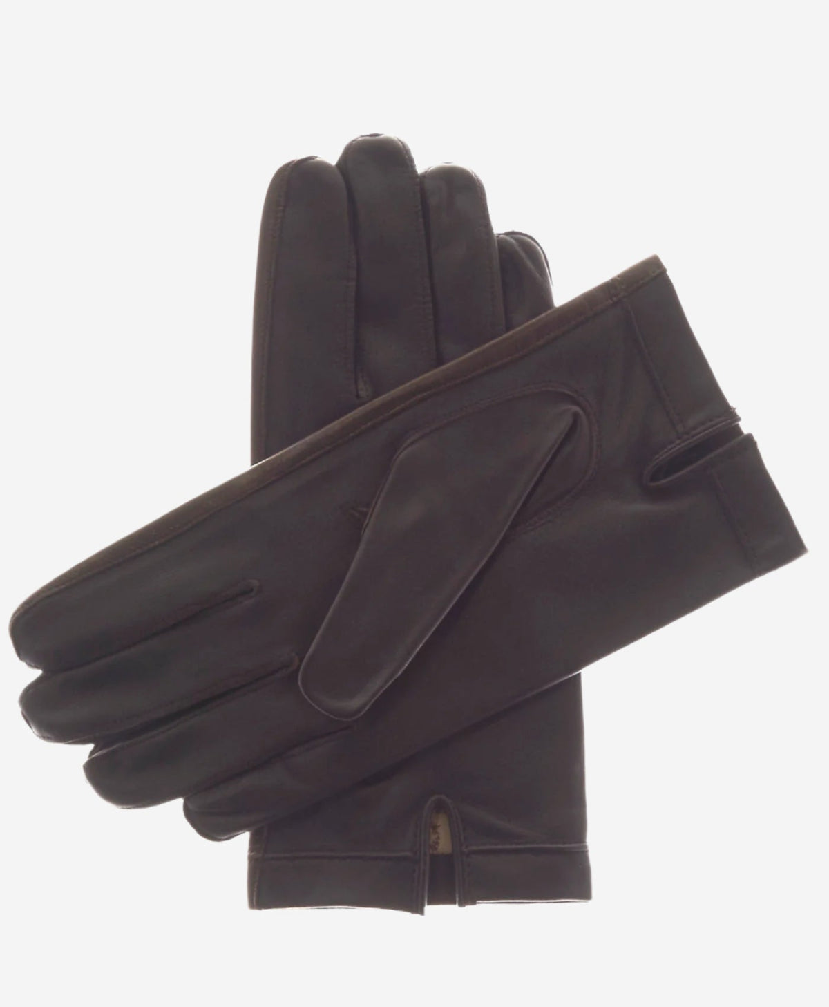 CS3913 (black) - Men's Italian Silk Lined Touchscreen Leather Gloves - Glamourous Grace