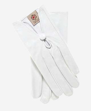 CS4362 (ivory) - Women's Italian Silk Lined Gloves with Center Button - Glamourous Grace