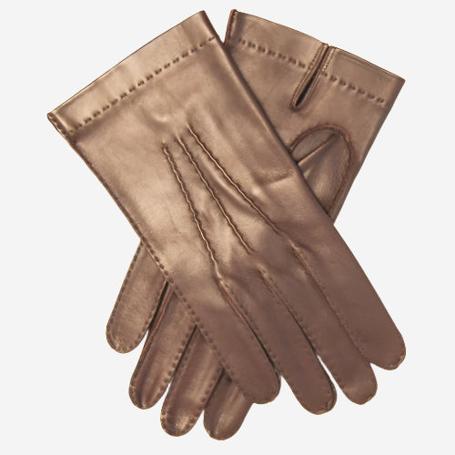 CU1003 (brown) - Men's Handsewn Italian Unlined Leather Gloves - Glamourous Grace