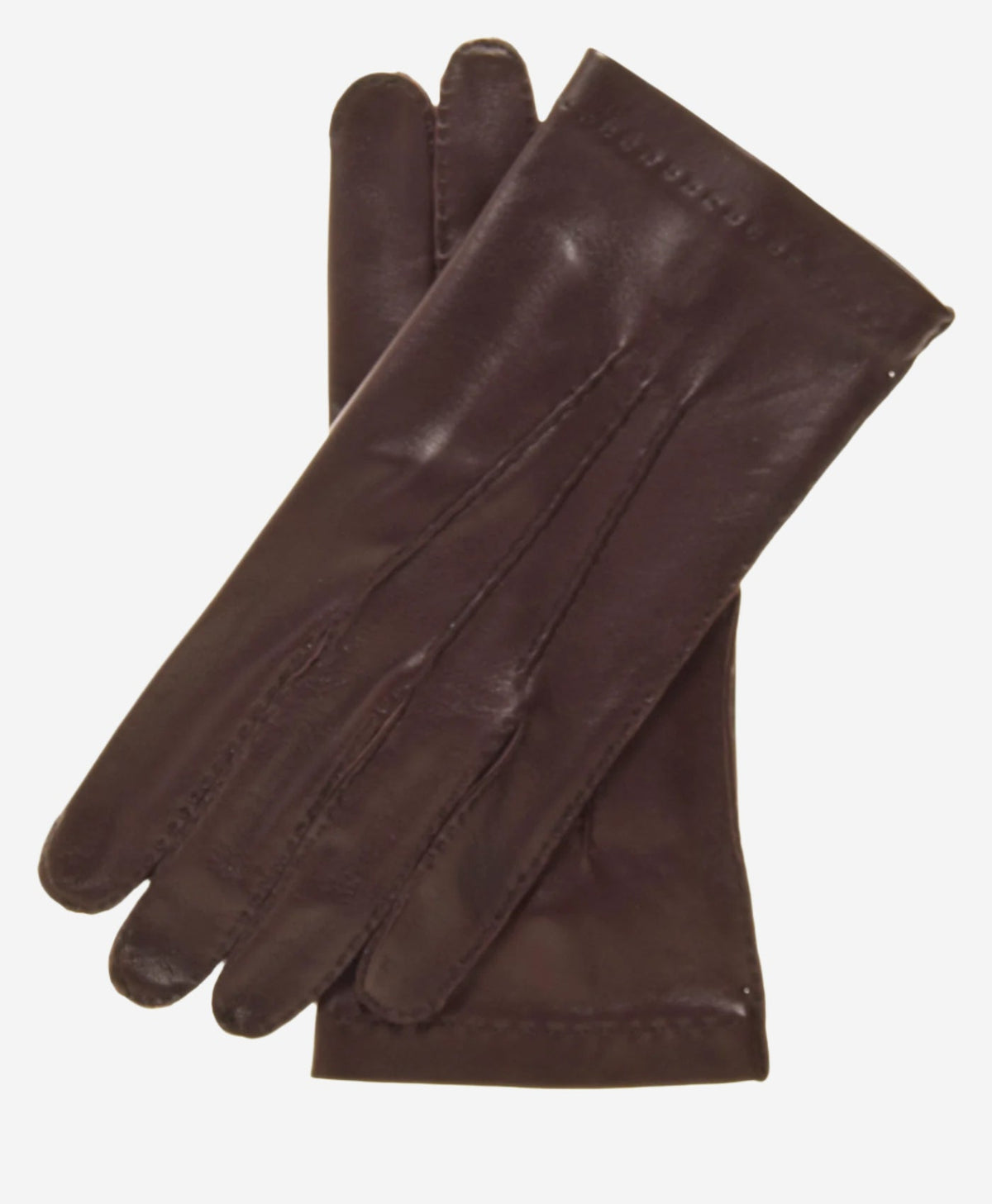 CU1003 (brown) - Men's Handsewn Italian Unlined Leather Gloves - Glamourous Grace