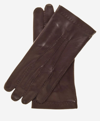 CU1003 (brown) - Men's Handsewn Italian Unlined Leather Gloves - Glamourous Grace