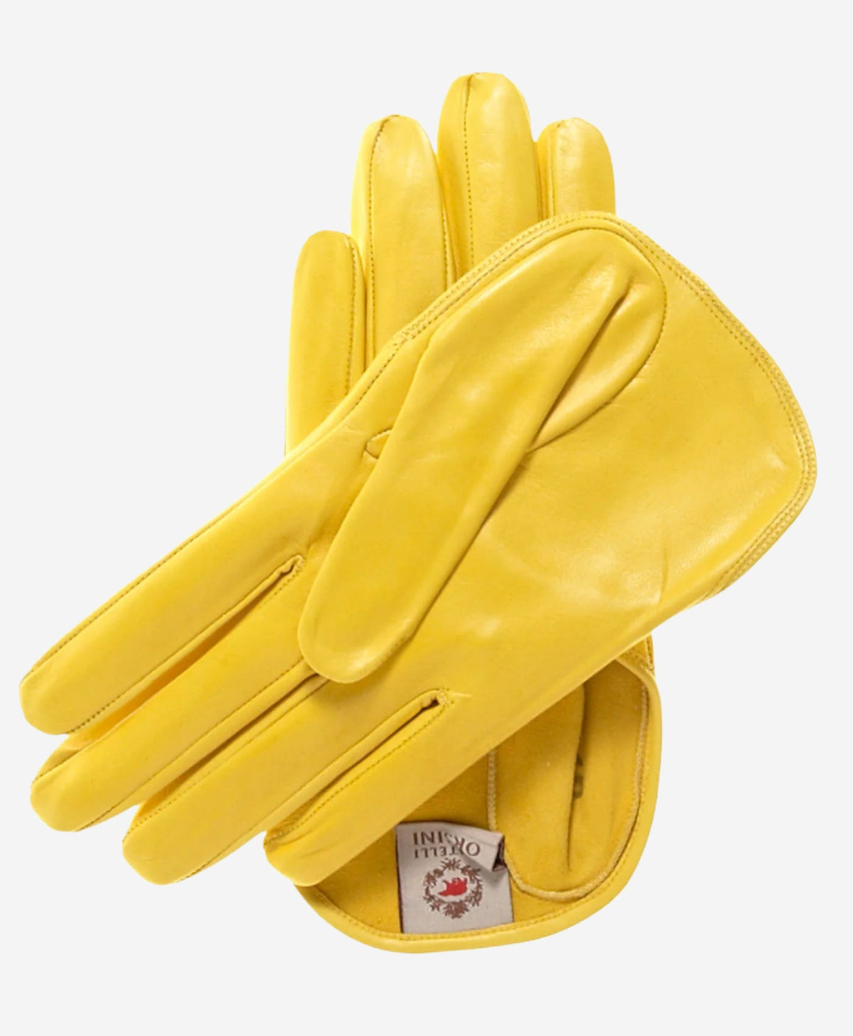 CU4303 (yellow) - Women's Short Italian Leather Gloves - Glamourous Grace