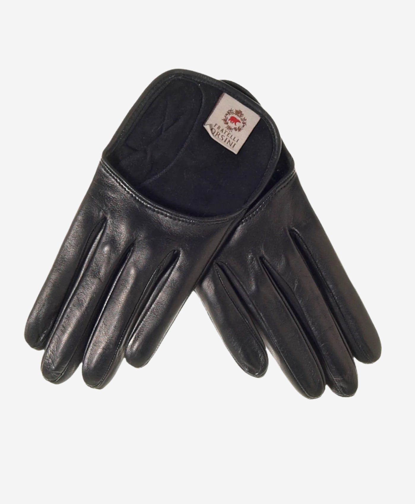 CU4303 (black) - Women's Short Italian Leather Gloves - Glamourous Grace