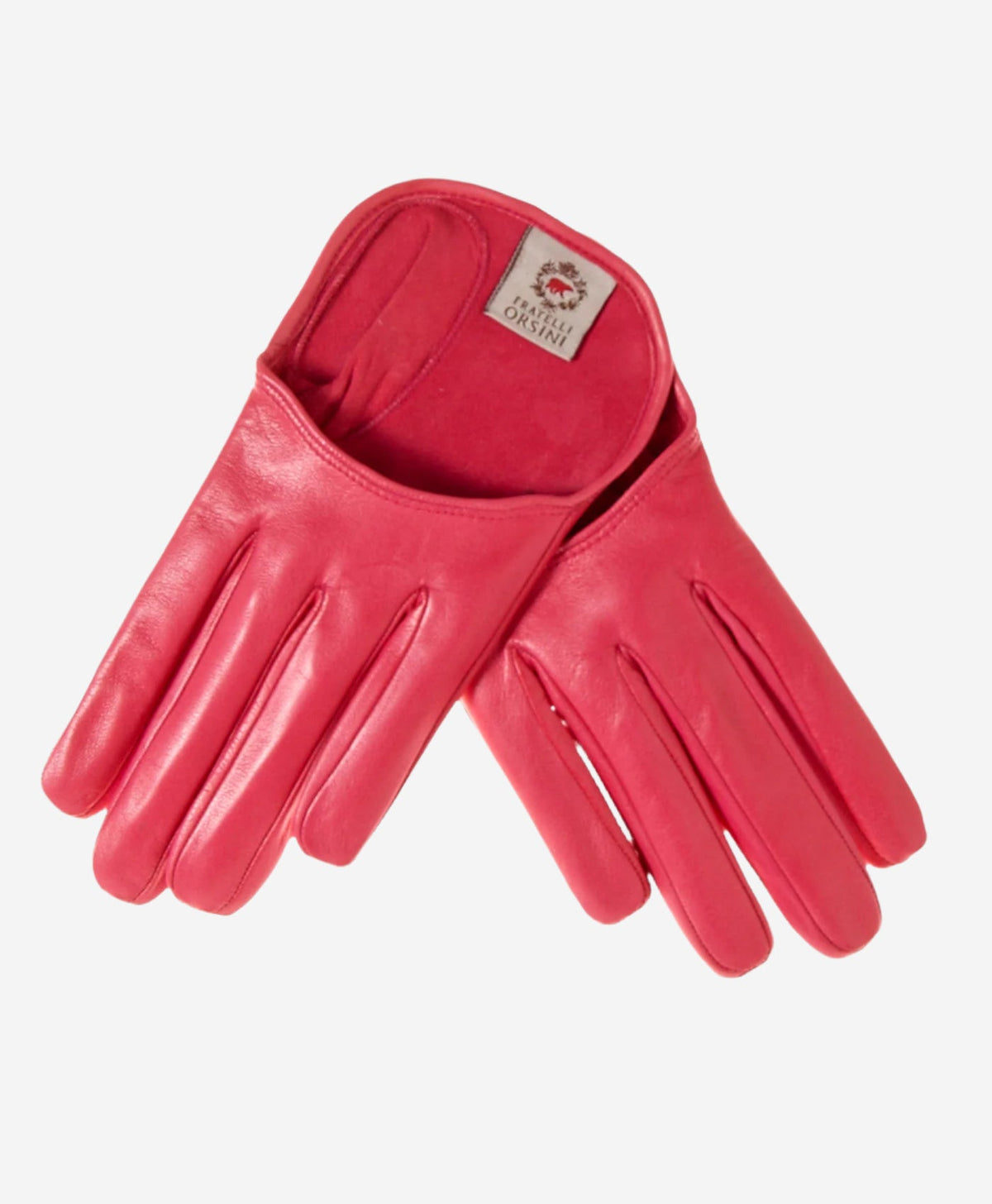 CU4303 (coral) - Women's Short Italian Leather Gloves - Glamourous Grace