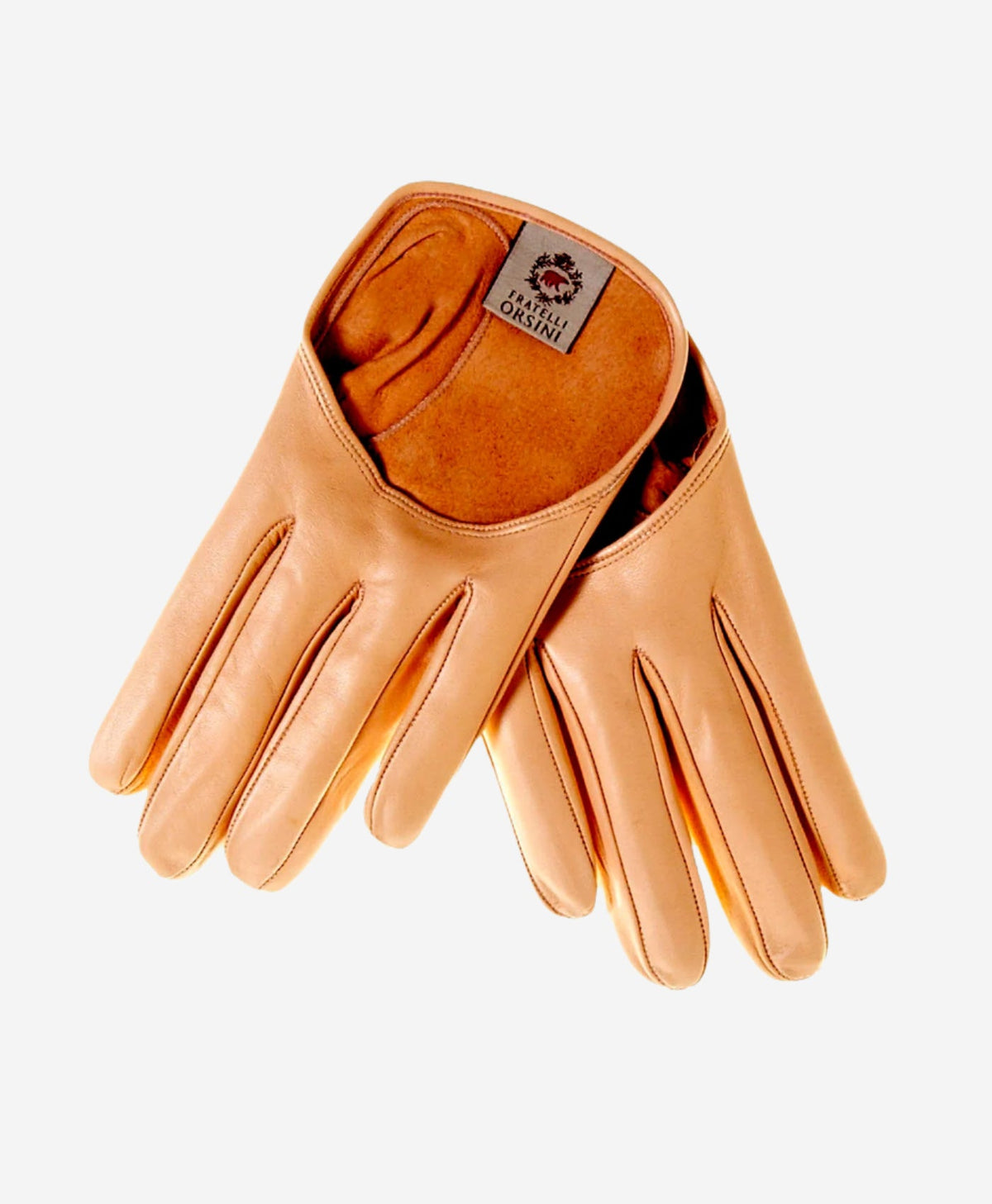 CU4303 (peach) - Women's Short Italian Leather Gloves - Glamourous Grace