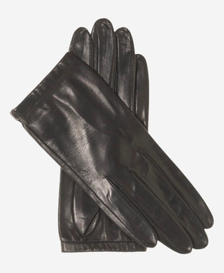 CU4601 (black) - Women's Unlined Italian Fashion Leather Gloves With Short Wrist - Glamourous Grace