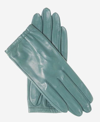 CU4601 (sage) - Women's Unlined Italian Fashion Leather Gloves With Short Wrist - Glamourous Grace