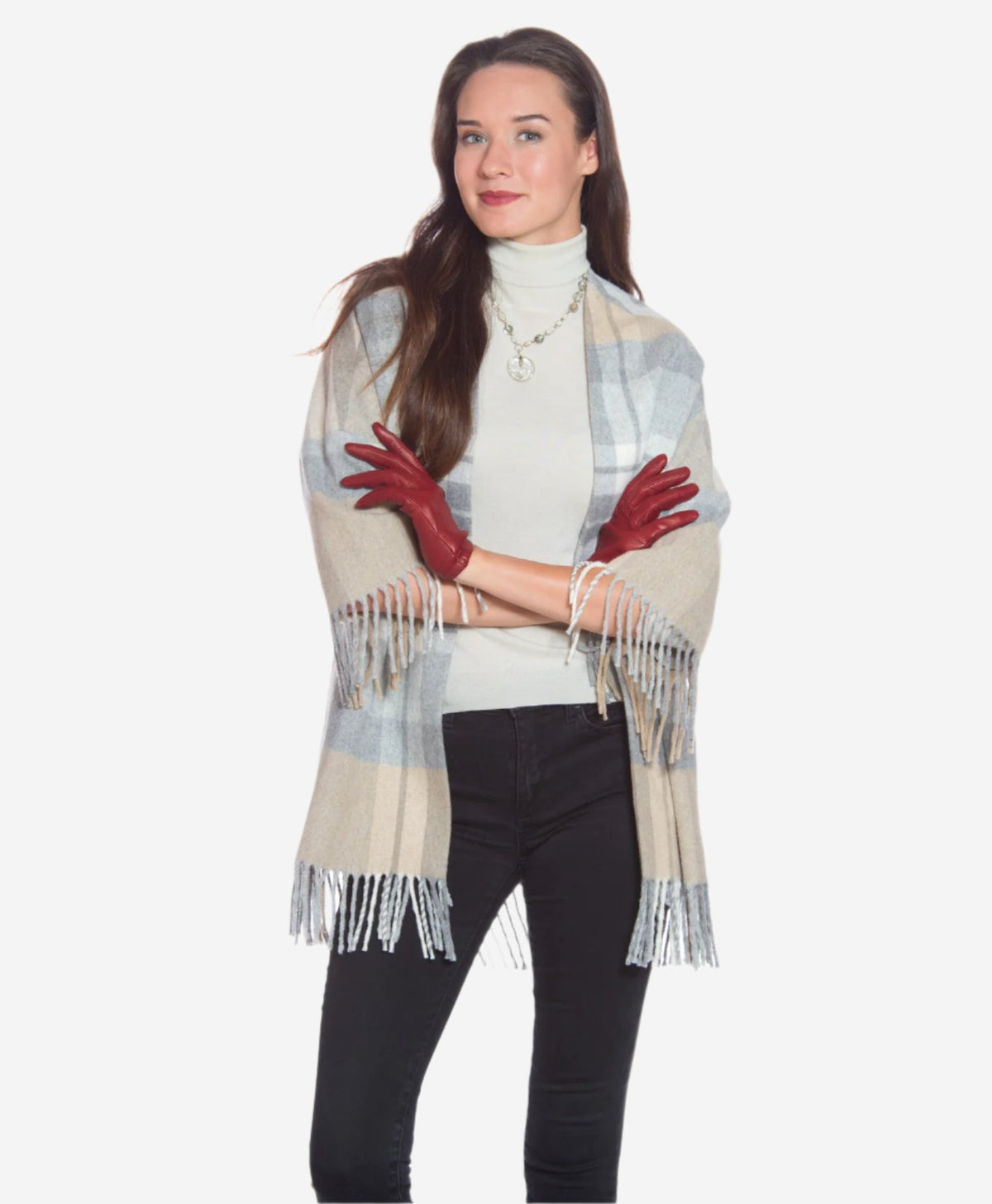 CU4601 (xb) - Women's Unlined Italian Fashion Leather Gloves With Short Wrist - Glamourous Grace