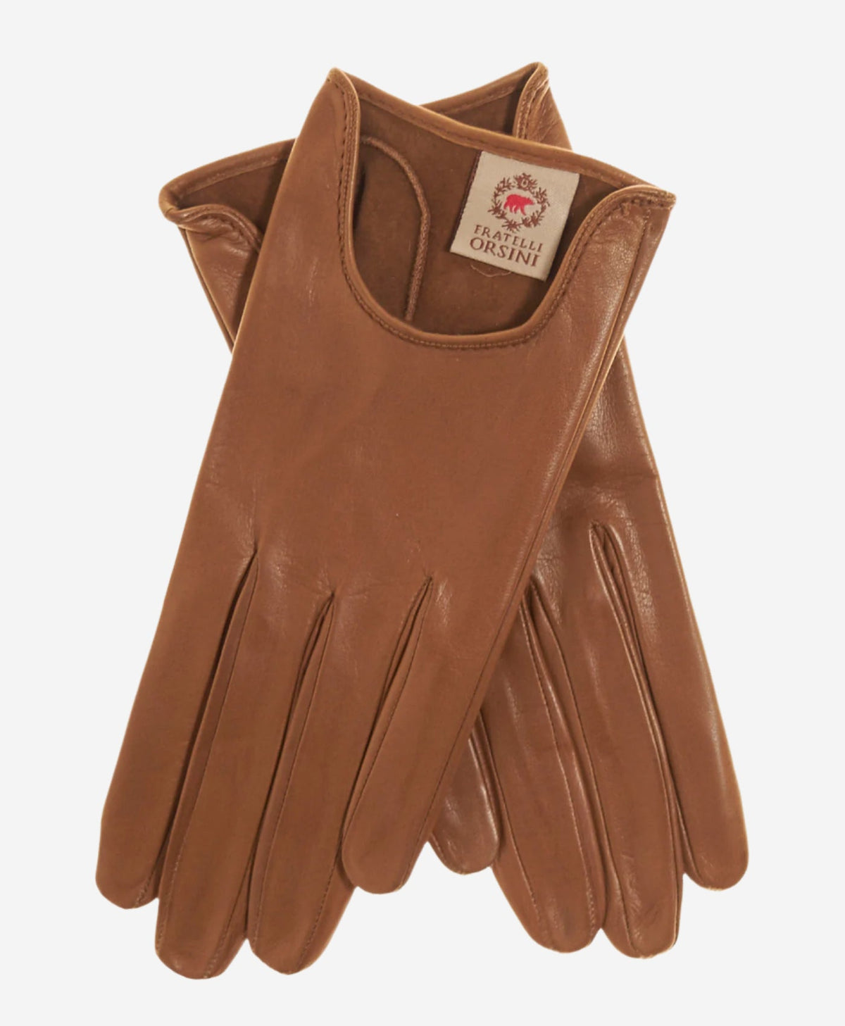 CU4629 (camel) - Women's Unlined Italian Fashion Leather Gloves With Short Wrist - Glamourous Grace