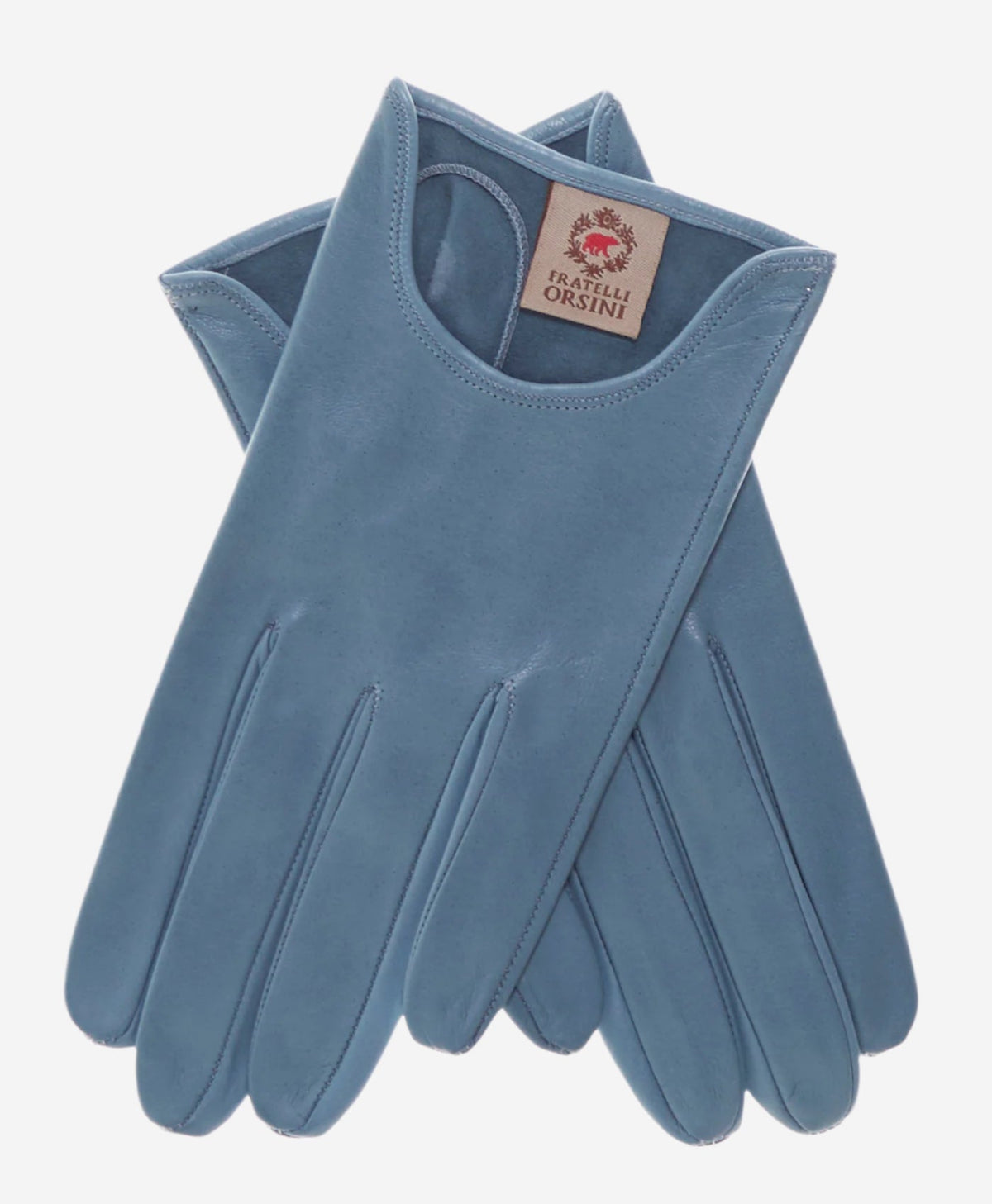 CU4629 (sky) - Women's Unlined Italian Fashion Leather Gloves With Short Wrist - Glamourous Grace