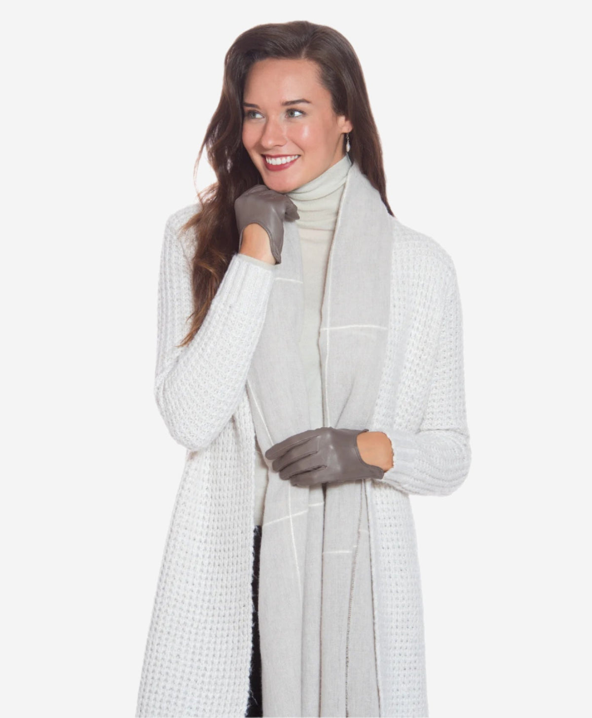 CU4629 (taupe) - Women's Unlined Italian Fashion Leather Gloves With Short Wrist - Glamourous Grace