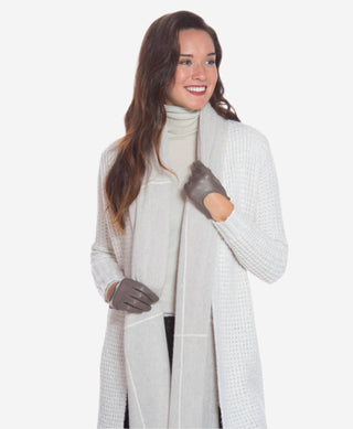 CU4629 (taupe) - Women's Unlined Italian Fashion Leather Gloves With Short Wrist - Glamourous Grace