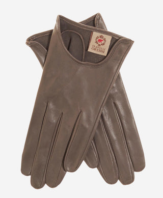 CU4629 (taupe) - Women's Unlined Italian Fashion Leather Gloves With Short Wrist - Glamourous Grace