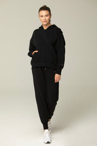 Luna Relaxed Fit Jogger Pants | Black