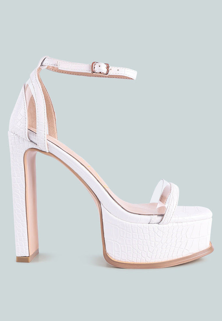 Cutlass High Heeled Chunky Sandals - Glamourous Grace