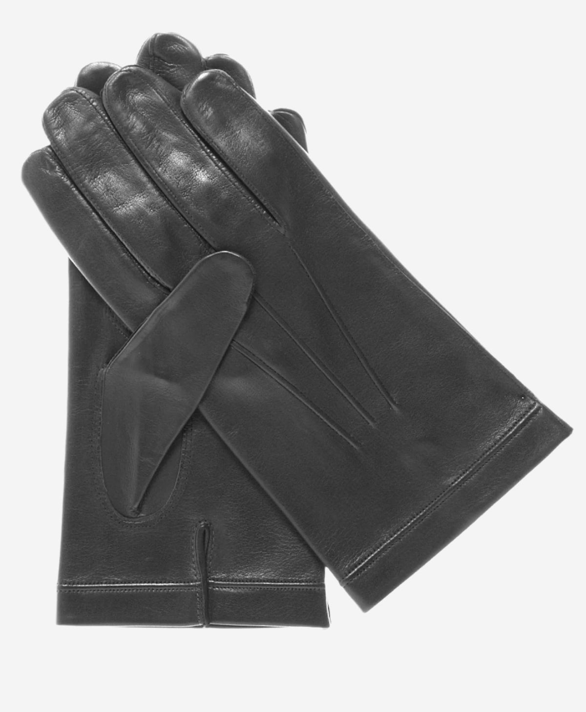 CX3301 (black) - Men's Cadet Size Italian Unlined Leather Gloves - Glamourous Grace