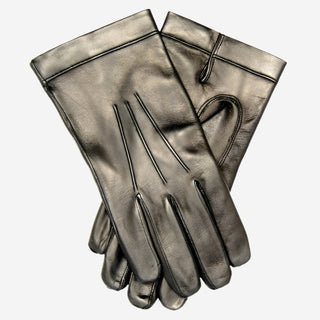 CX3350 (black) - Men’s Italian leather cadet-size wool-lined gloves - Glamourous Grace