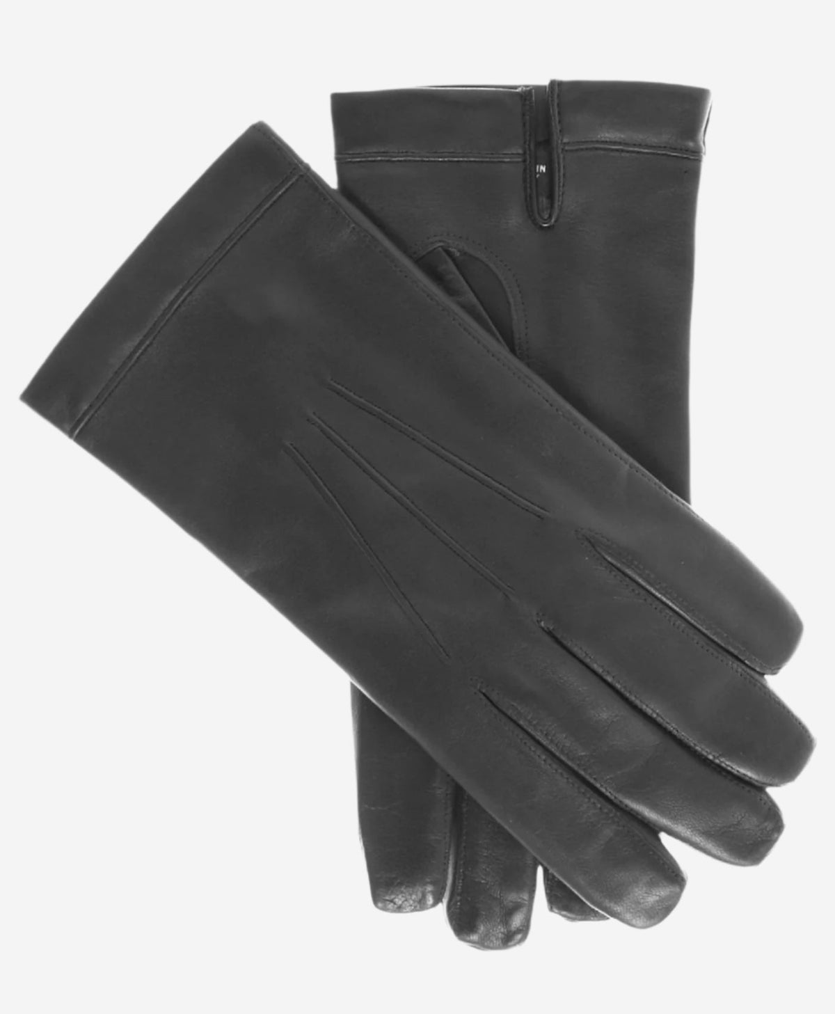 CX3360 (black) - Men’s Italian leather cadet-size Bemberg-lined gloves - Glamourous Grace