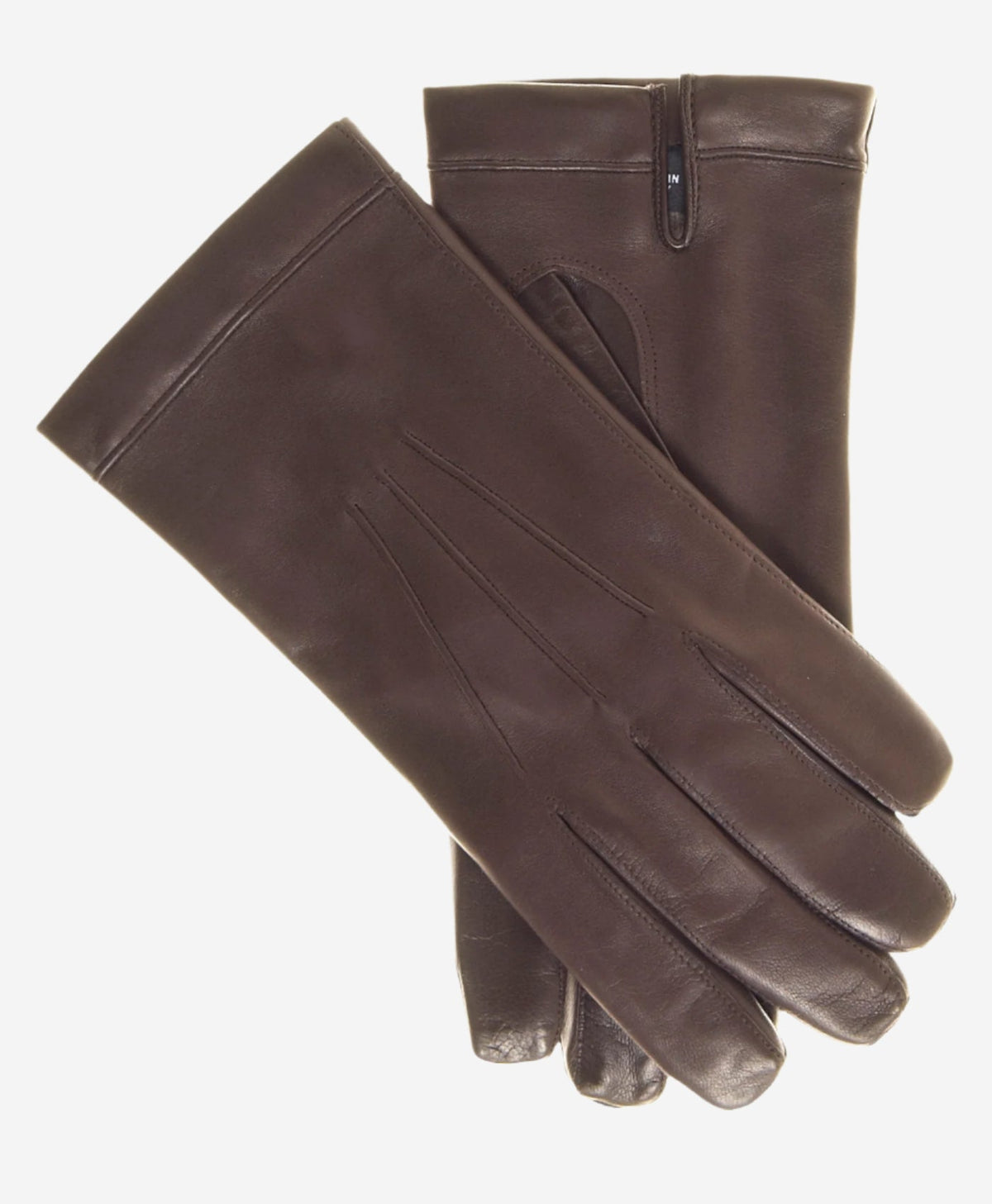 CX3360 (brown) - Men’s Italian leather cadet-size Bemberg-lined gloves - Glamourous Grace