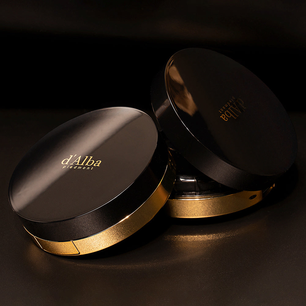 d'Alba Skin Fit Grinding Serum Cover Pact 20g+20g(refill) SPF50+/PA++++ - Glamourous Grace