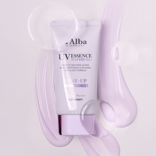 d'Alba Waterfull Tone-Up Sun Cream (Purple) 50ml SPF50+ PA++++ - Glamourous Grace