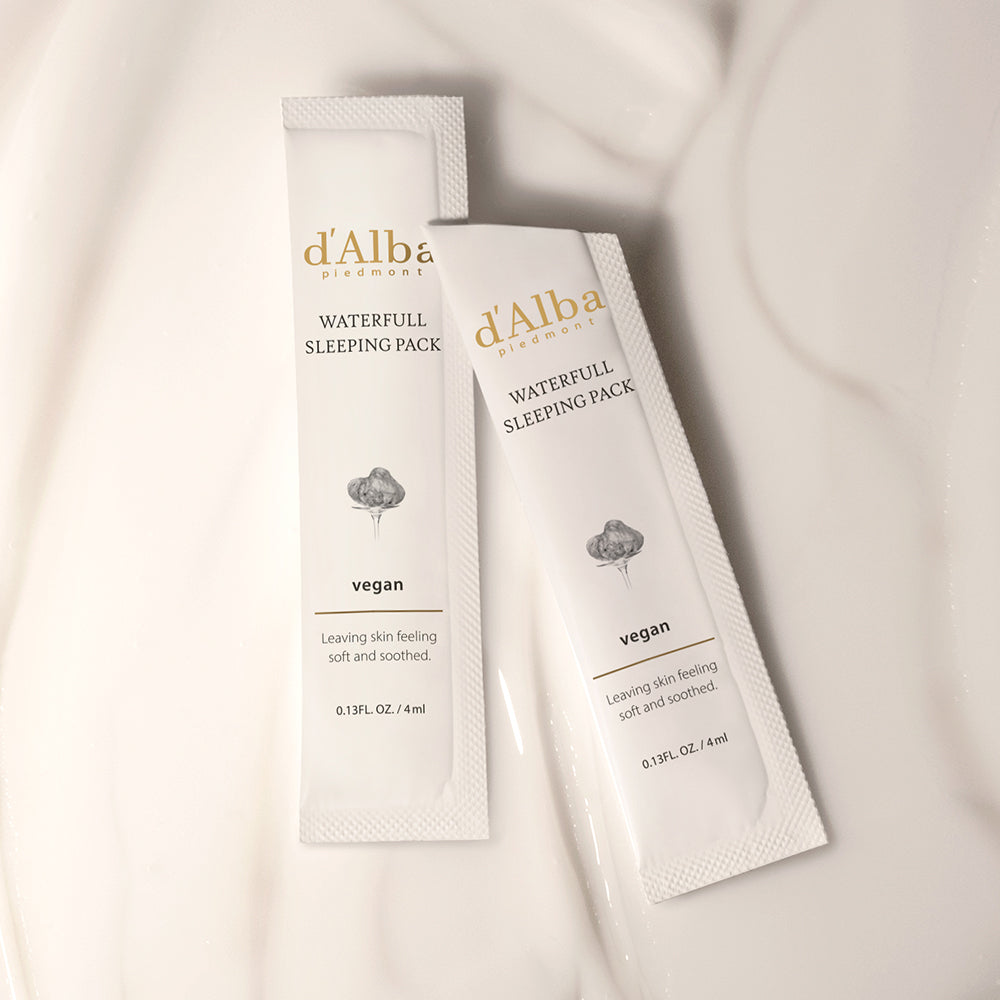 d'Alba Waterfull Vegan Sleeping Pack 4ml X 24ea - Glamourous Grace