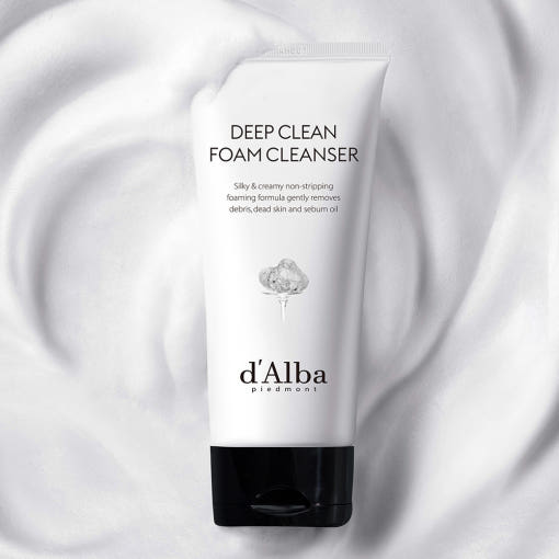 d'Alba White Truffle Deep Clean Foam Cleanser 80ml - Glamourous Grace