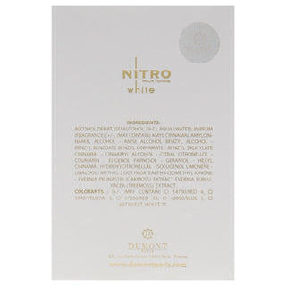 Dumont Paris Nitro White Pour Homme Eau de Parfum 3.4 oz