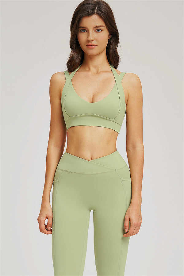 The Sizzle Sports Bra Leggings 2-Piece Set - Glamourous Grace