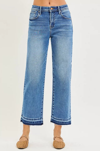 RISEN Slouchy Cropped  Boyfriend Jeans