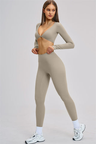 The Zestful Long Sleeve Crop Top