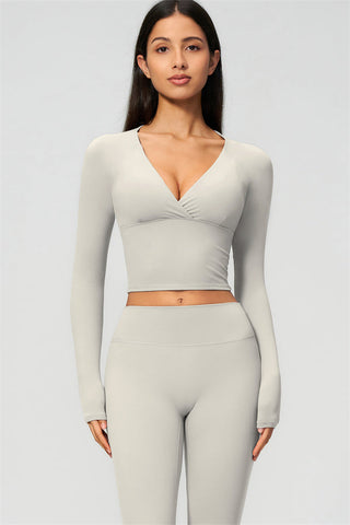 The Lox Long Sleeve Crop top Leggings 2-Piece Set