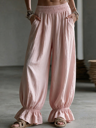 Women's Autumn Solid-Color Casual Pants