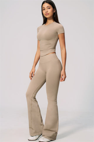 The Velvetine T-shirt Flared Leggings 2-Piece Set