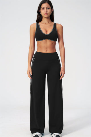 The Evoke Sports Bra Straight Leg Pants 2-Piece Set