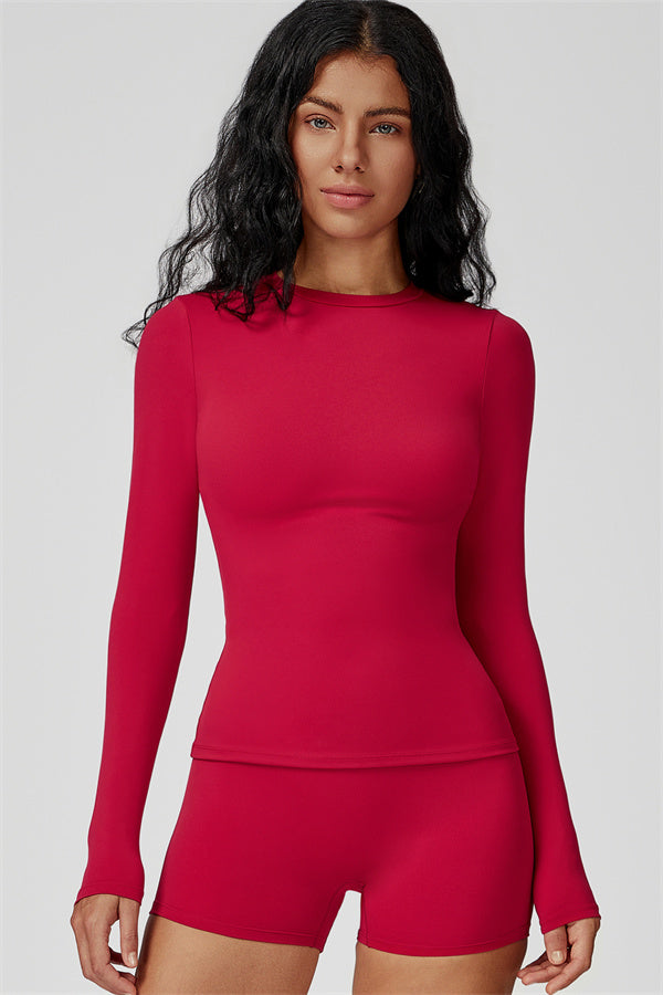 The Oasis Long Sleeve T-shirt Shorts 2-Piece Set - Glamourous Grace