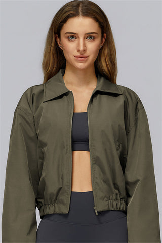 The Elle Form Crop Zip Jacket