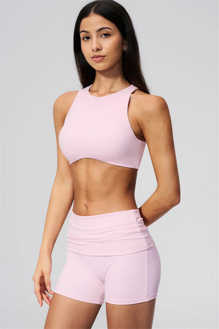 The Twirl Open Back Sports Bra Shorts 2-Piece Set