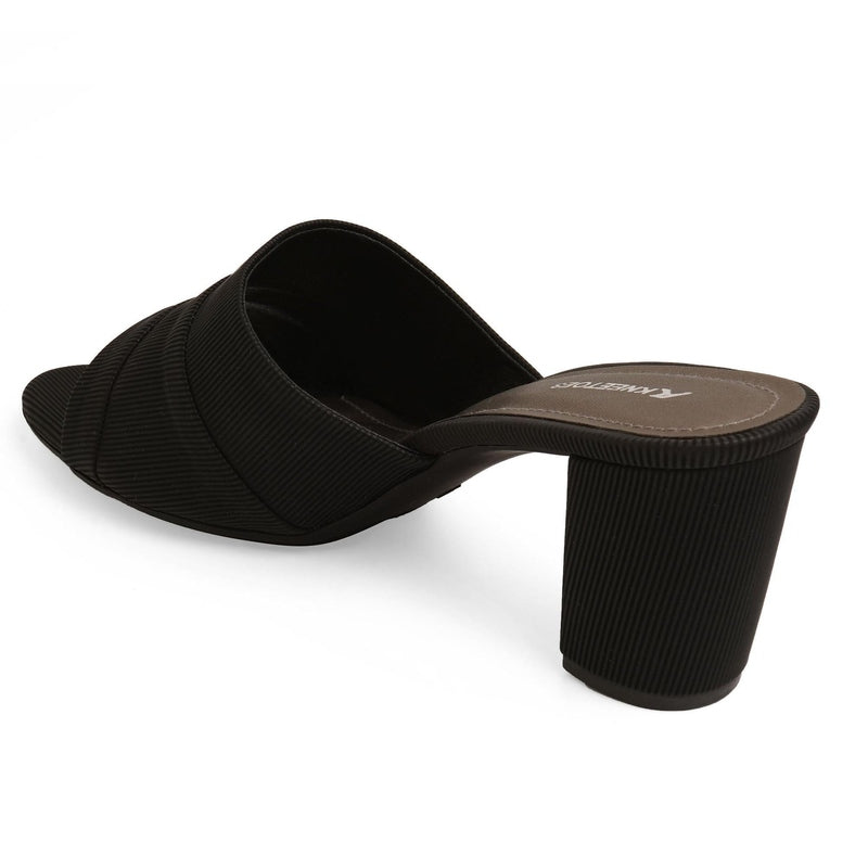 Aurelia- Black Block Heels - Glamourous Grace