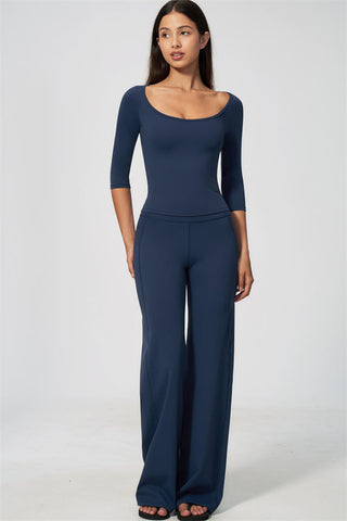 The RiseFit Half-Sleeve T-Shirt Straight Leg Pants 2-Piece Set