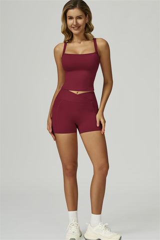 The Flourish Crop Tank Shorts 2-Piece Set