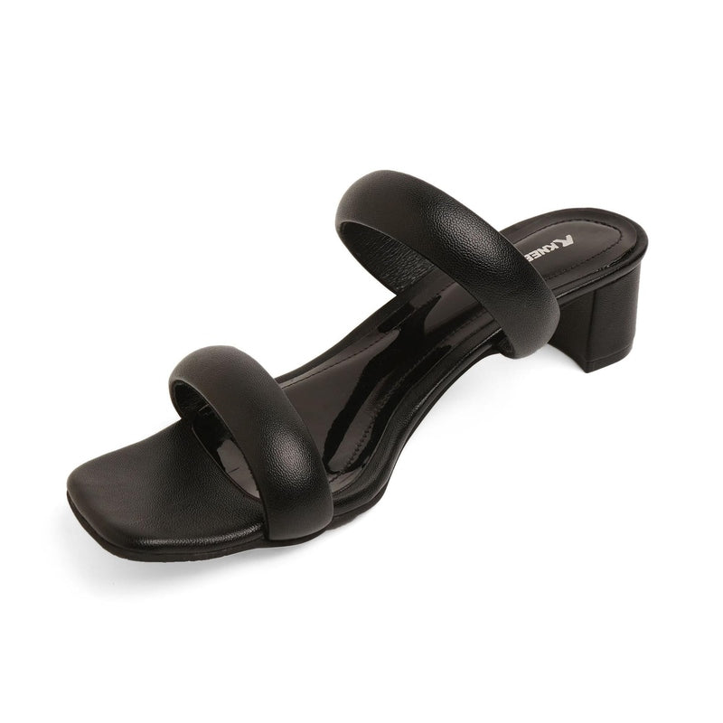 Brillara - Black Block Heels - Glamourous Grace