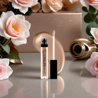 DISURI Beauty Shimmer Blast Lip Gloss - Pink Gold (S44)